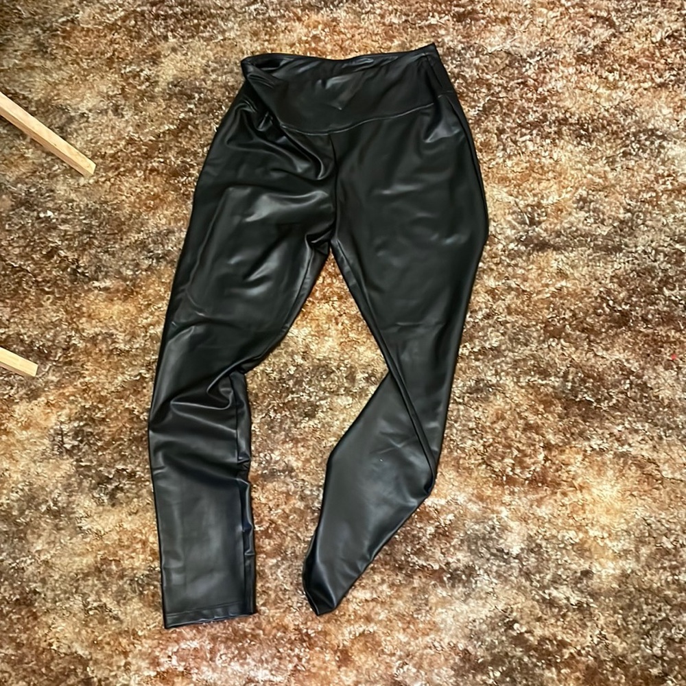 Olive Oak M leather pants